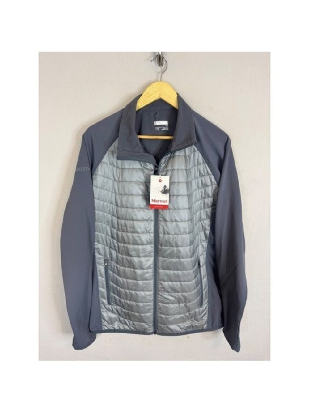 Marmot Variant Jacket Mens Large Grey Storm Steel Onyx Hybrid Insulated NWT